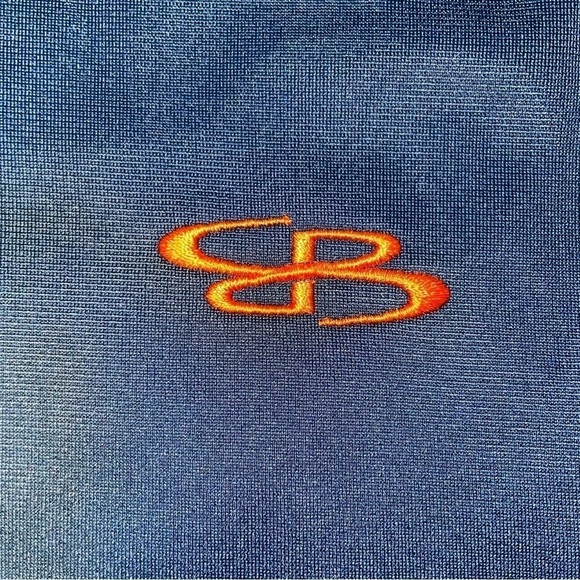 Boombah Full Zip Up Sweater Adjustable Cinch Waist Blue & Orange Active Size XL - Picture 6 of 10